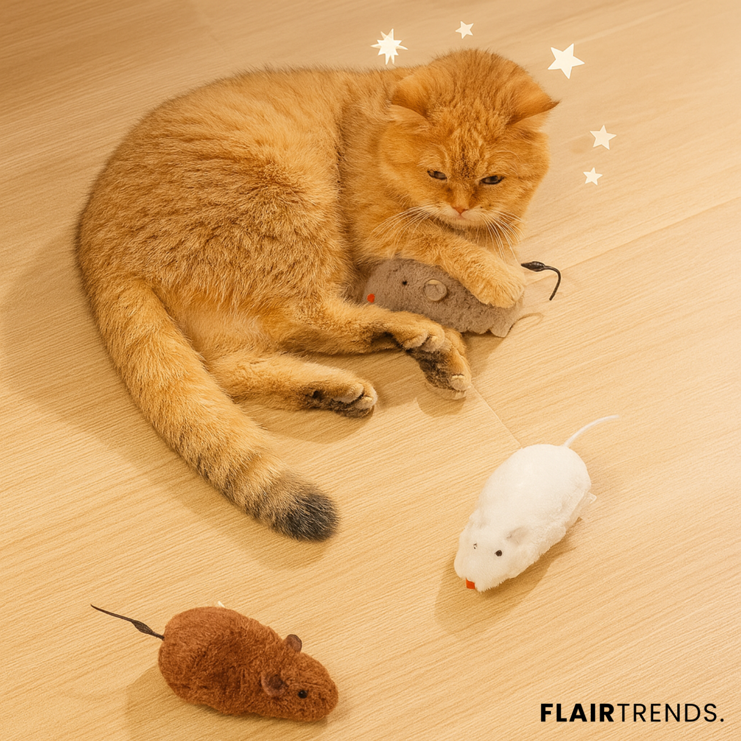 2+1 FREE | PawChase – Play, Pounce & Squeak Fun for Your Cat!
