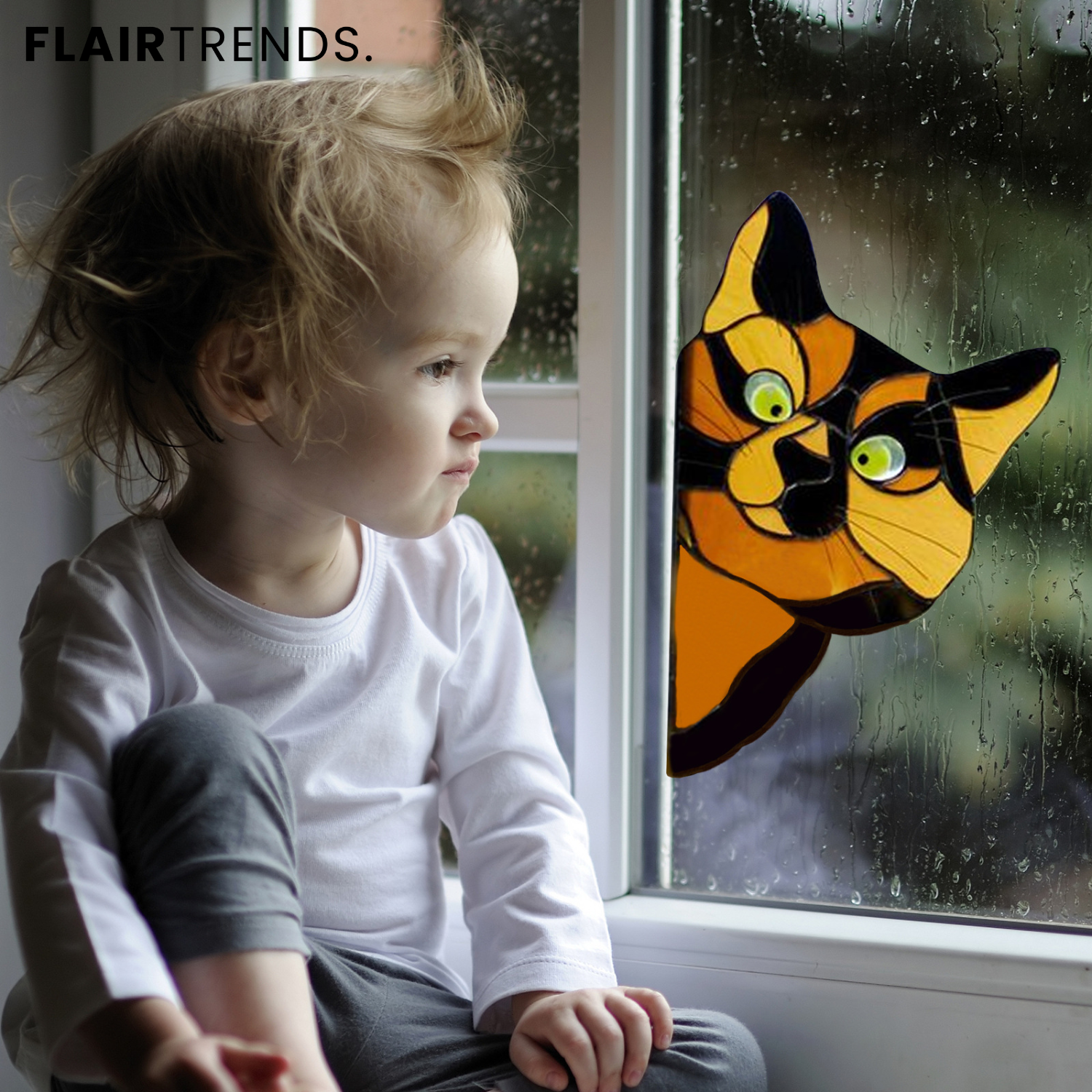 CatPeek – Handmade Cat Suncatcher for the Window