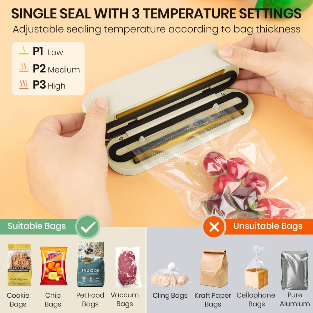 ProtectSeal – Cordless 3-in-1 vacuum sealer for home & on the go