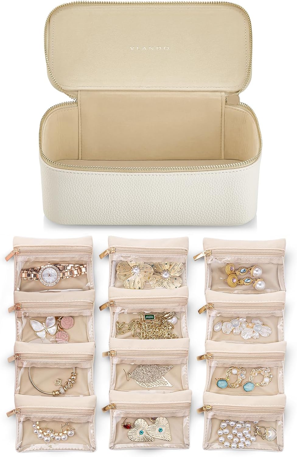 VelvetVault – Elegant Jewelry Storage for Home or Travel!