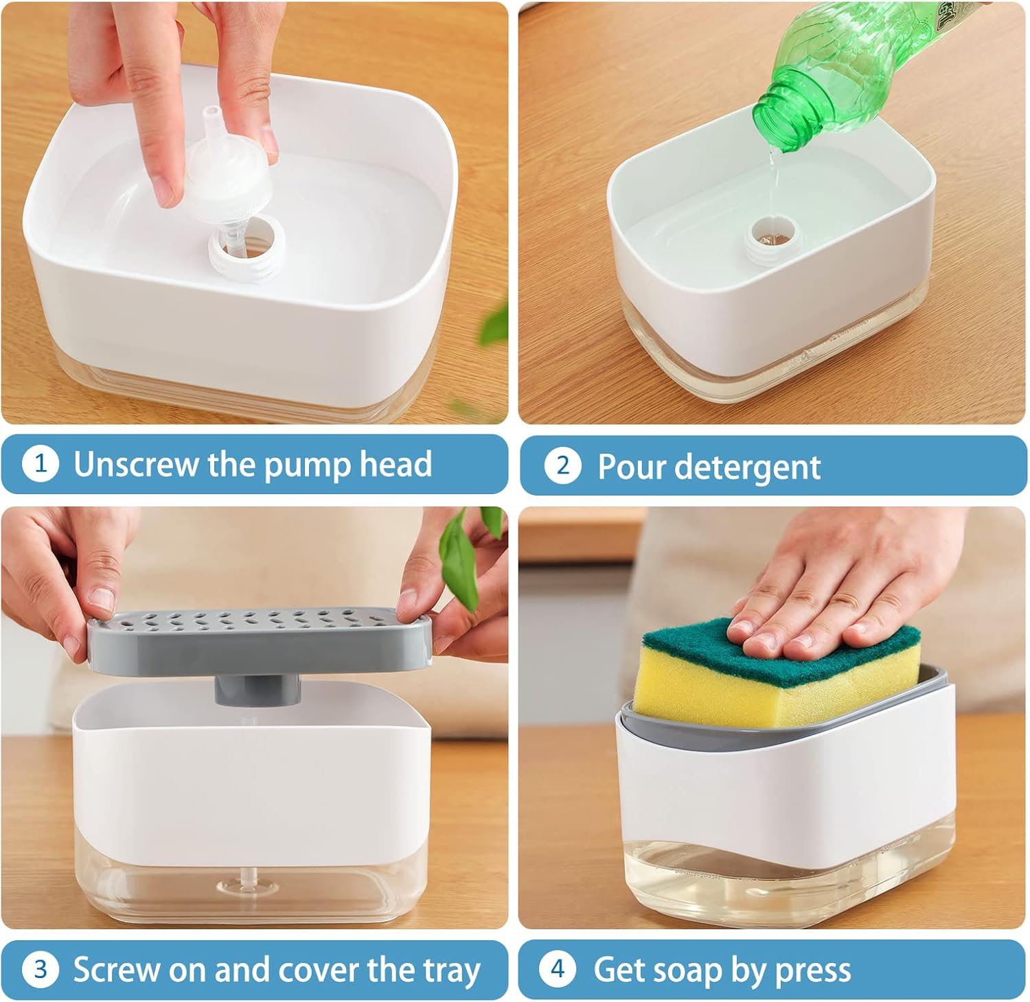 SoapEase – Dish Soap at the Push of a Button, Fast & Mess-Free