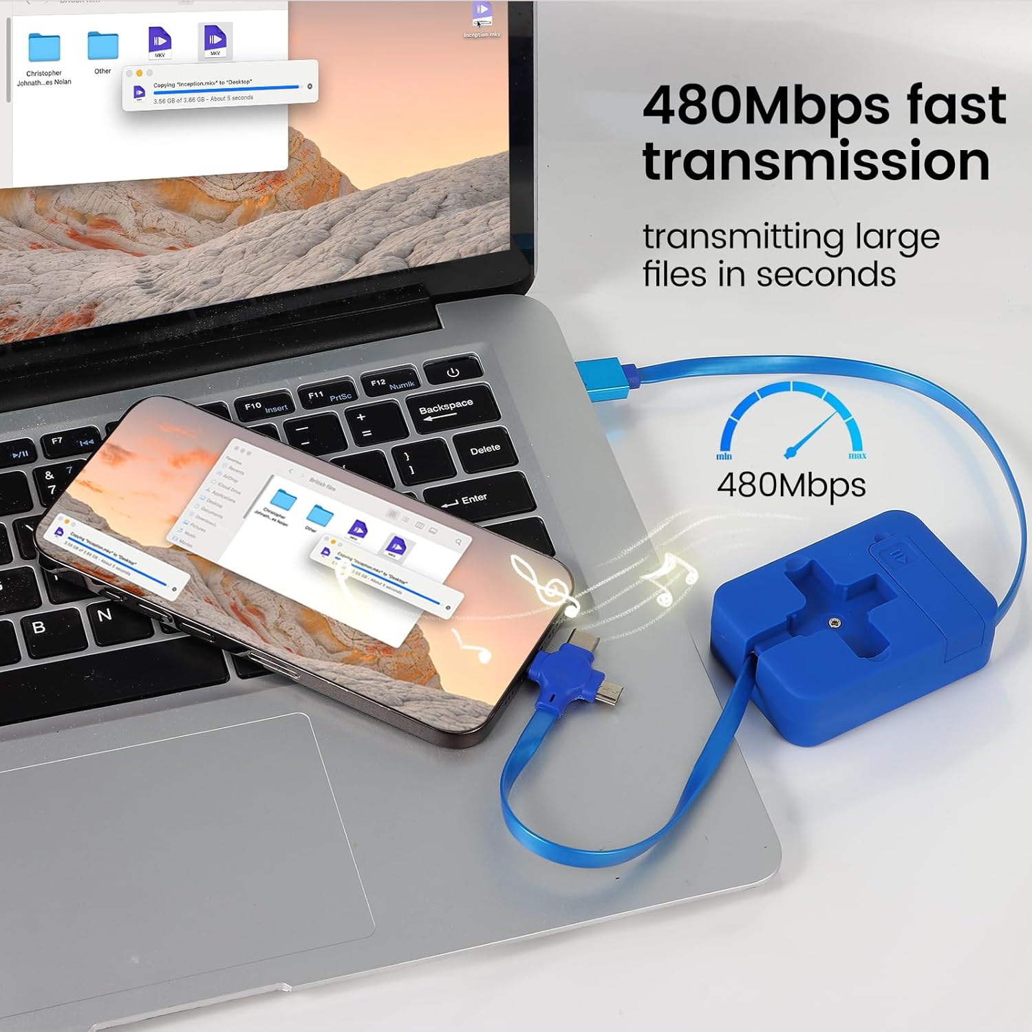 CablePro – 3-in-1 Retractable Charging Cable