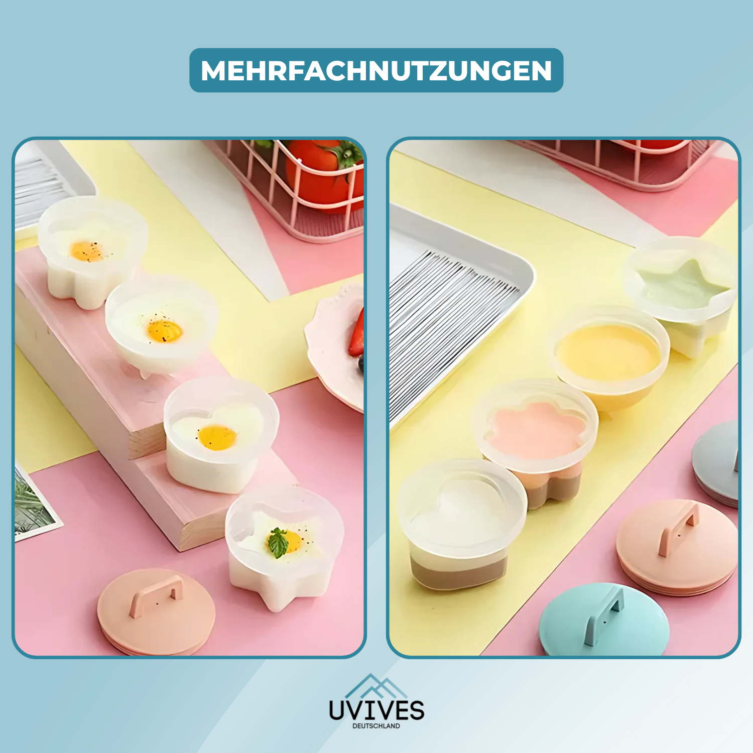 2+2 FREE | ShapeLuxe – Fun & Creative Egg Molds for Breakfast