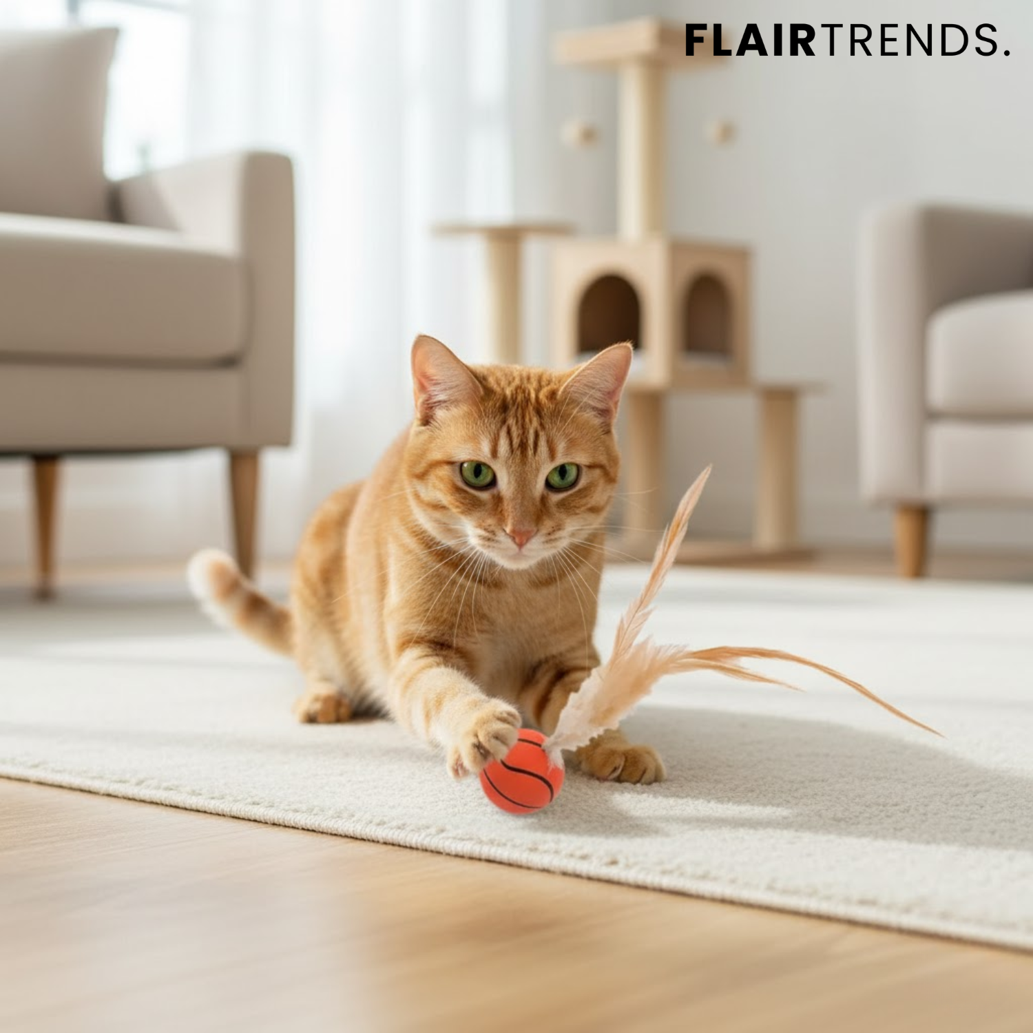 FeatherBounce – Fun Play for Active Cats!