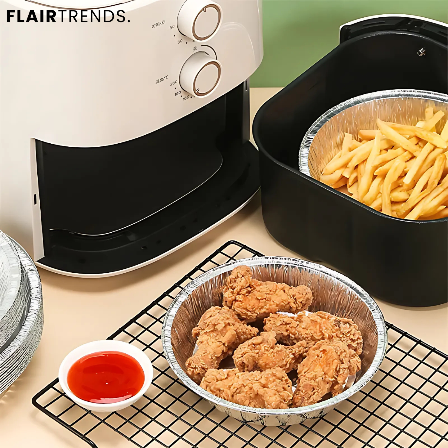 5+5 FREE | CrispTray – Disposable Trays for Your Air Fryer