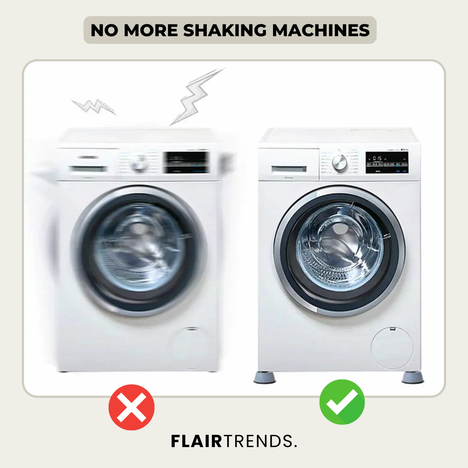 2+2 FREE | VibraFix – No More Noisy and Wobbly Washing Machines