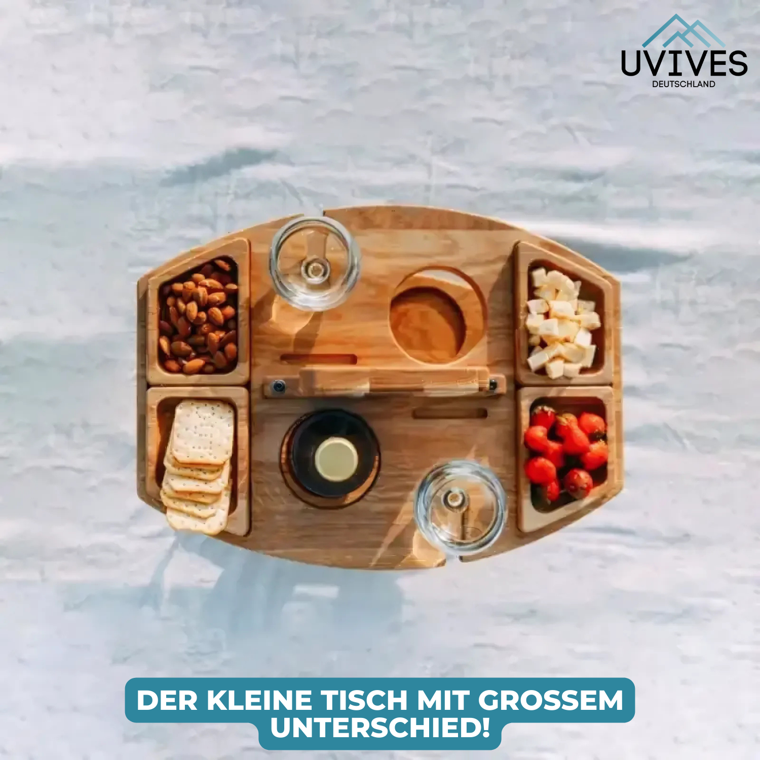 PicniMate – The Smart Folding Wine Table for Stress-Free Outdoor Moments