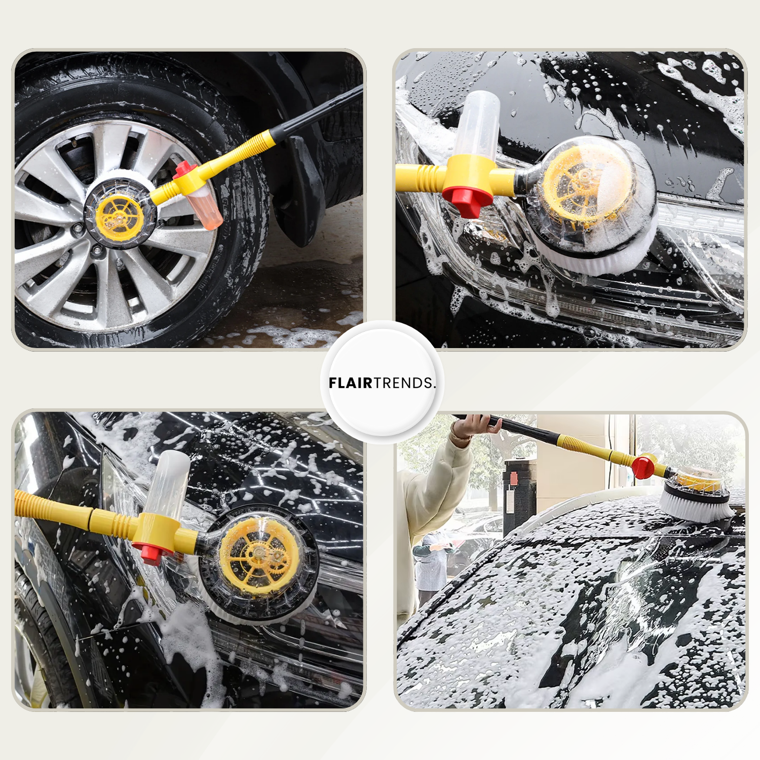 AquaTwist – Effortless, Scratch-Free Car Cleaning!