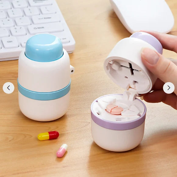 1+1 FREE | PillMate – Easy Pill Cutting & Storage Made Simple!