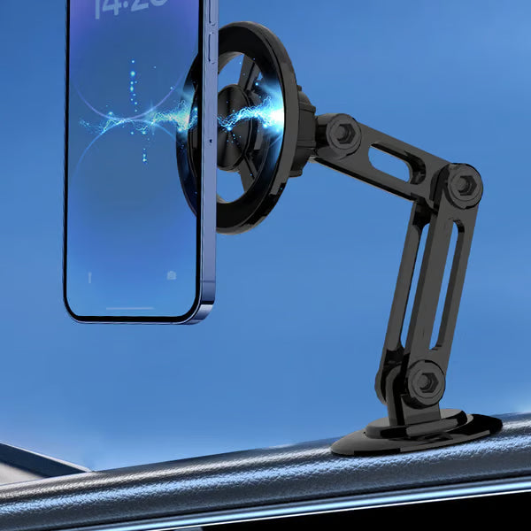 GripMaster – Magnetic Car Phone Mount – One-Second Lock – 360° Rotation