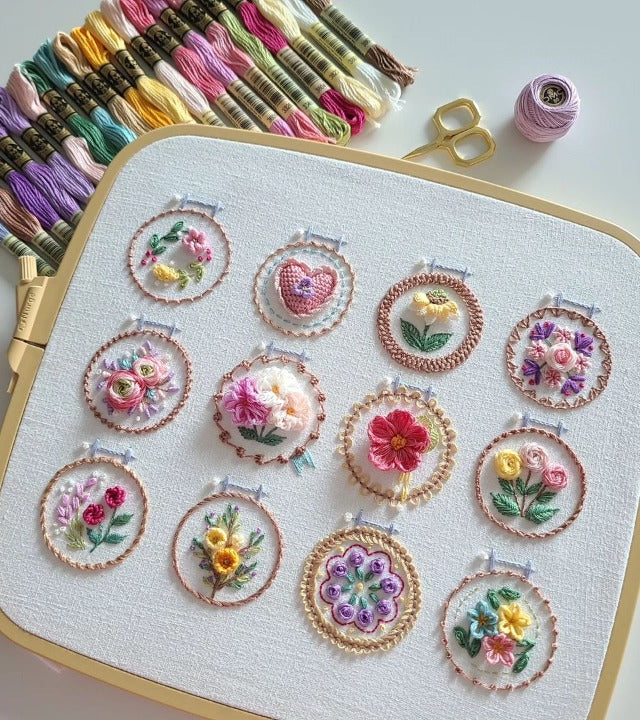 StitchBloom – Flower Embroidery for Relaxation & Beautification!