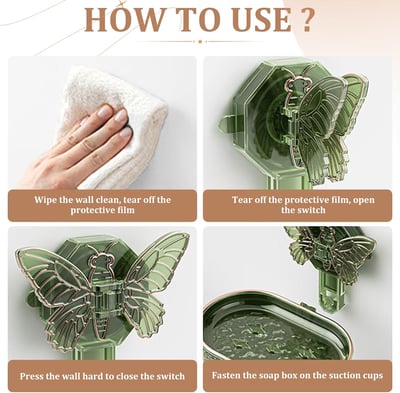 ButterFloat – Stylish Butterfly Soap Dish for Bathroom & Kitchen