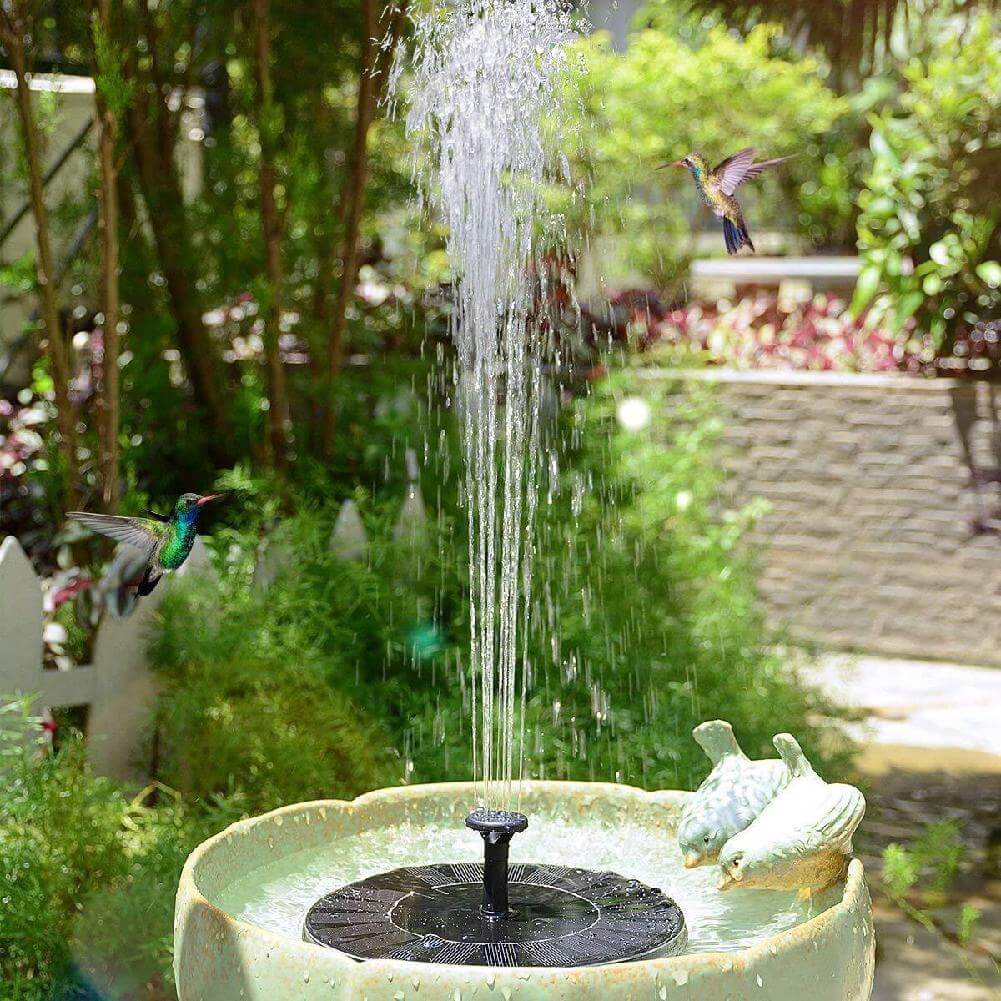 WaterGlow – Solar Fountain with LED & 4 Water Jet Patterns!