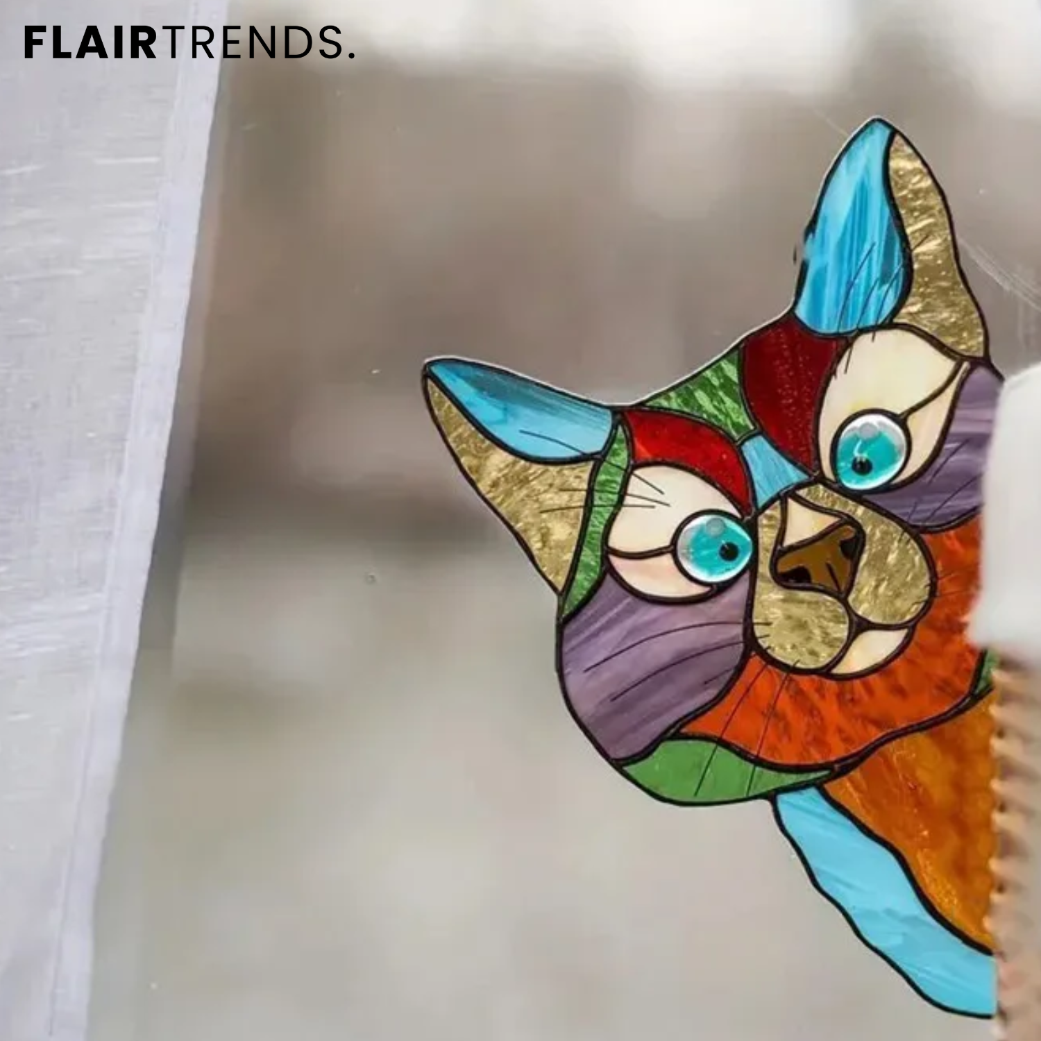 CatPeek – Handmade Cat Suncatcher for the Window