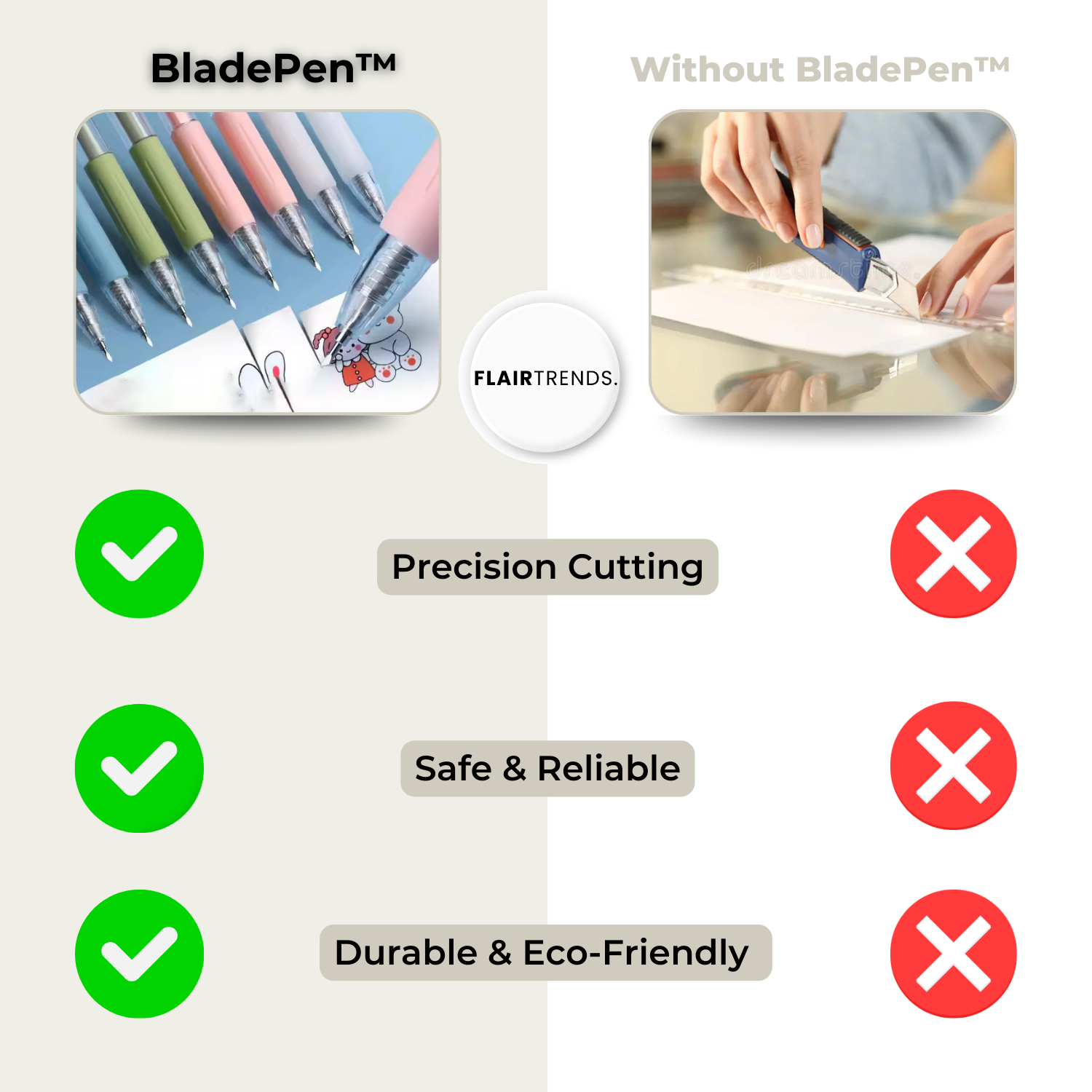 3+3 FREE | BladePen - Magic Cutting Pen
