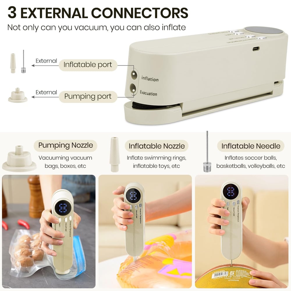ProtectSeal – Cordless 3-in-1 vacuum sealer for home & on the go
