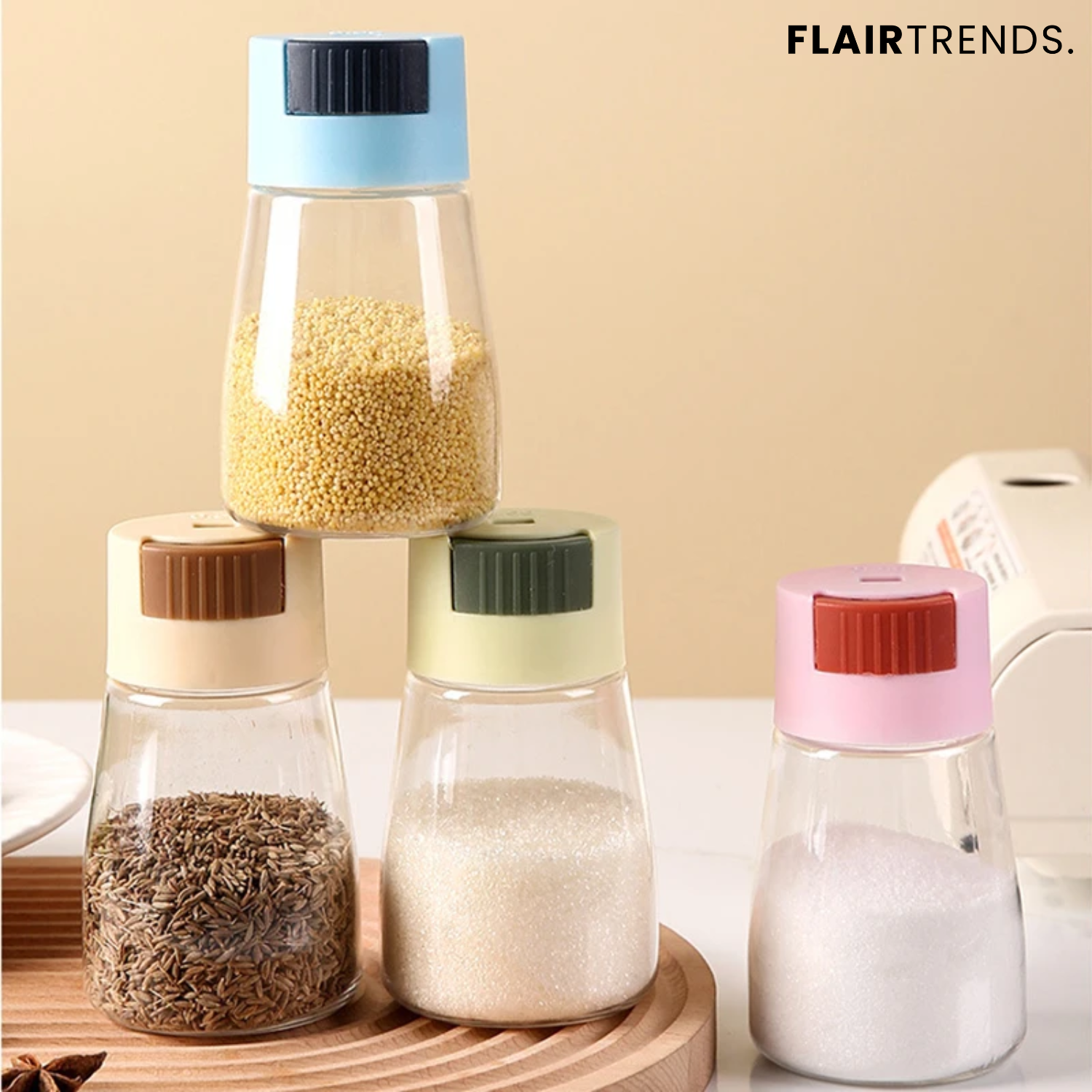 SmartDose Mini – Perfectly Measured Spices with One Click (Set of 4)