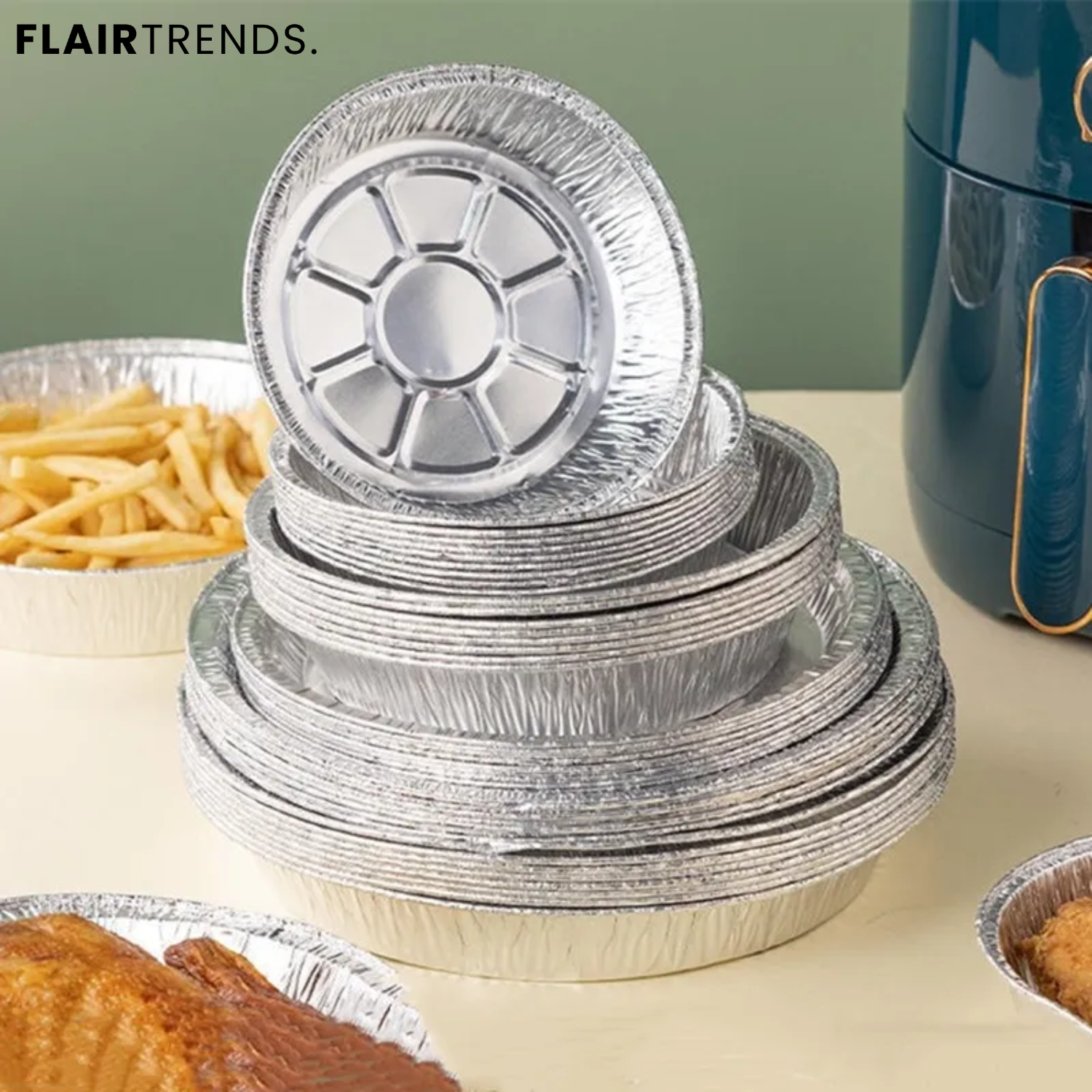 5+5 FREE | CrispTray – Disposable Trays for Your Air Fryer