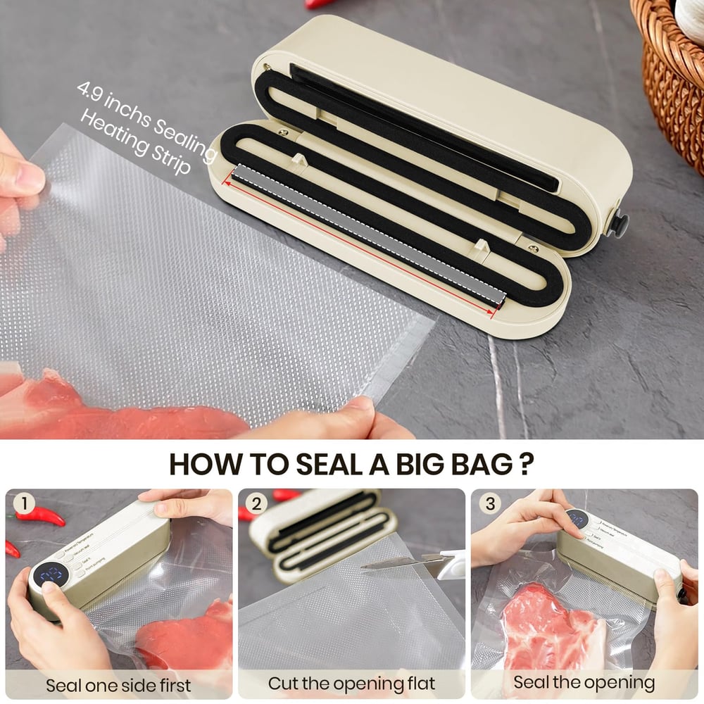 ProtectSeal – Cordless 3-in-1 vacuum sealer for home & on the go