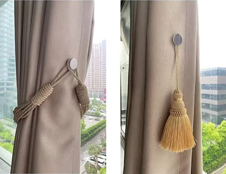 2+2 FREE |GlideHold – Magnetic Curtain Clips to Prevent Light Leaks