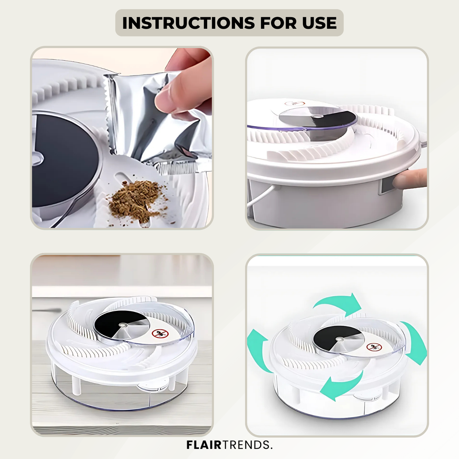 FlyFree – Silent & Chemical-Free Fly Trap