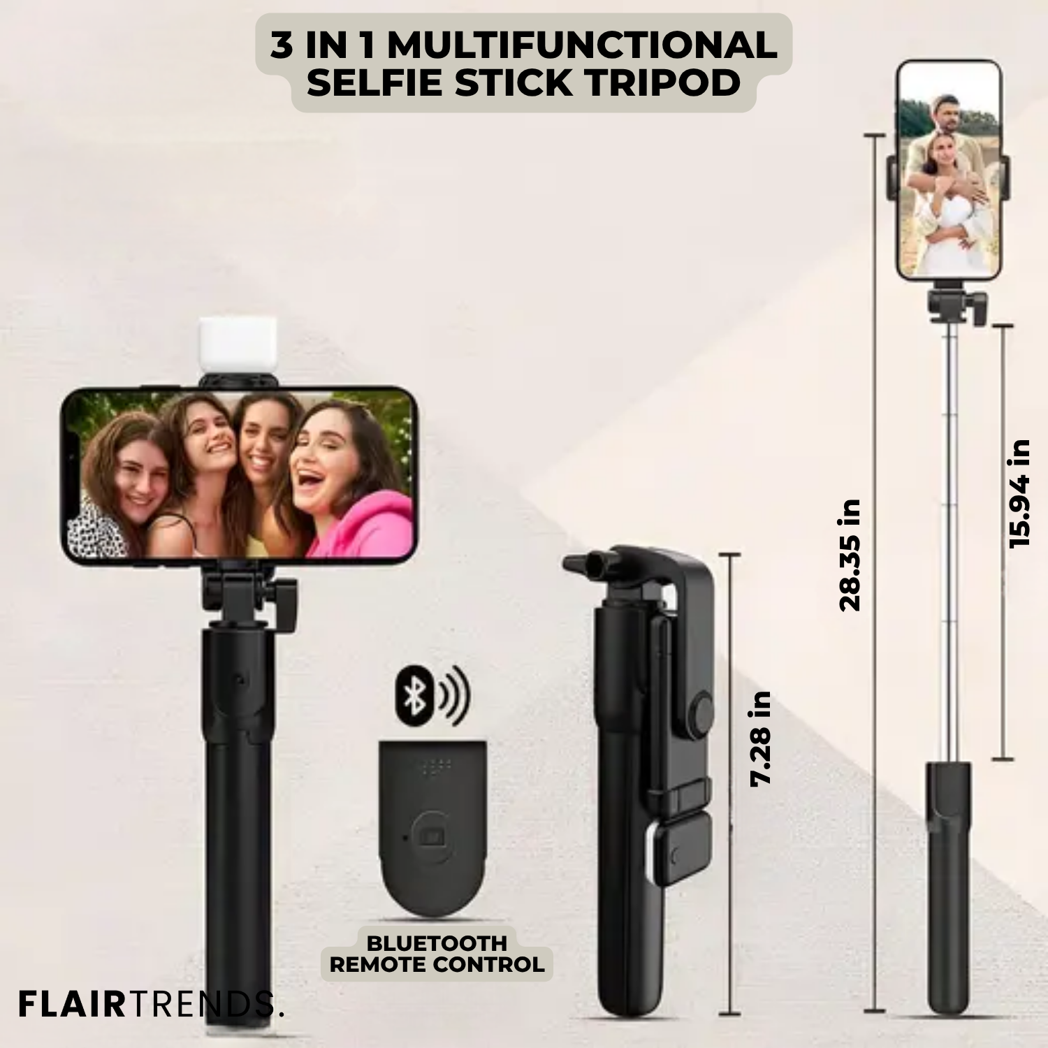 SnapPro – Your 6-in-1 Bluetooth Selfie Stick for Perfect Shots
