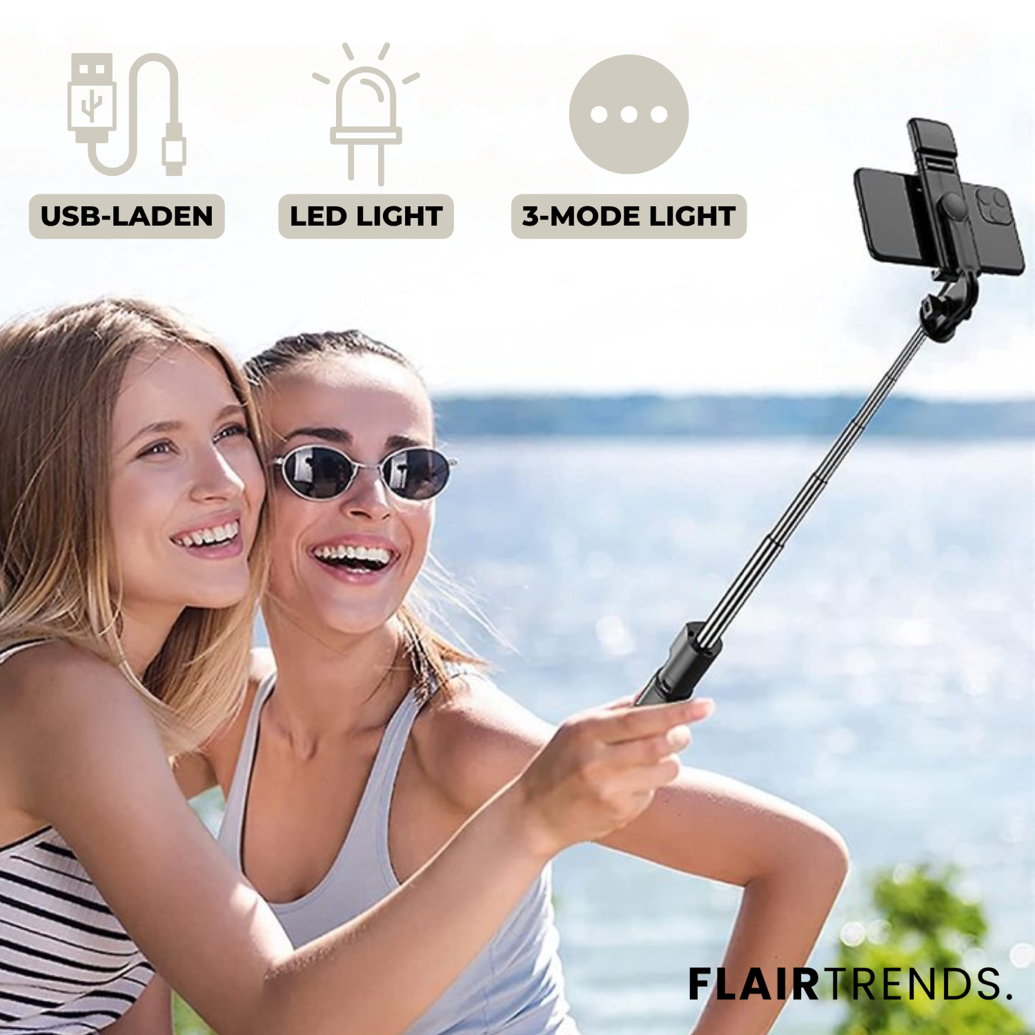 SnapPro – Your 6-in-1 Bluetooth Selfie Stick for Perfect Shots
