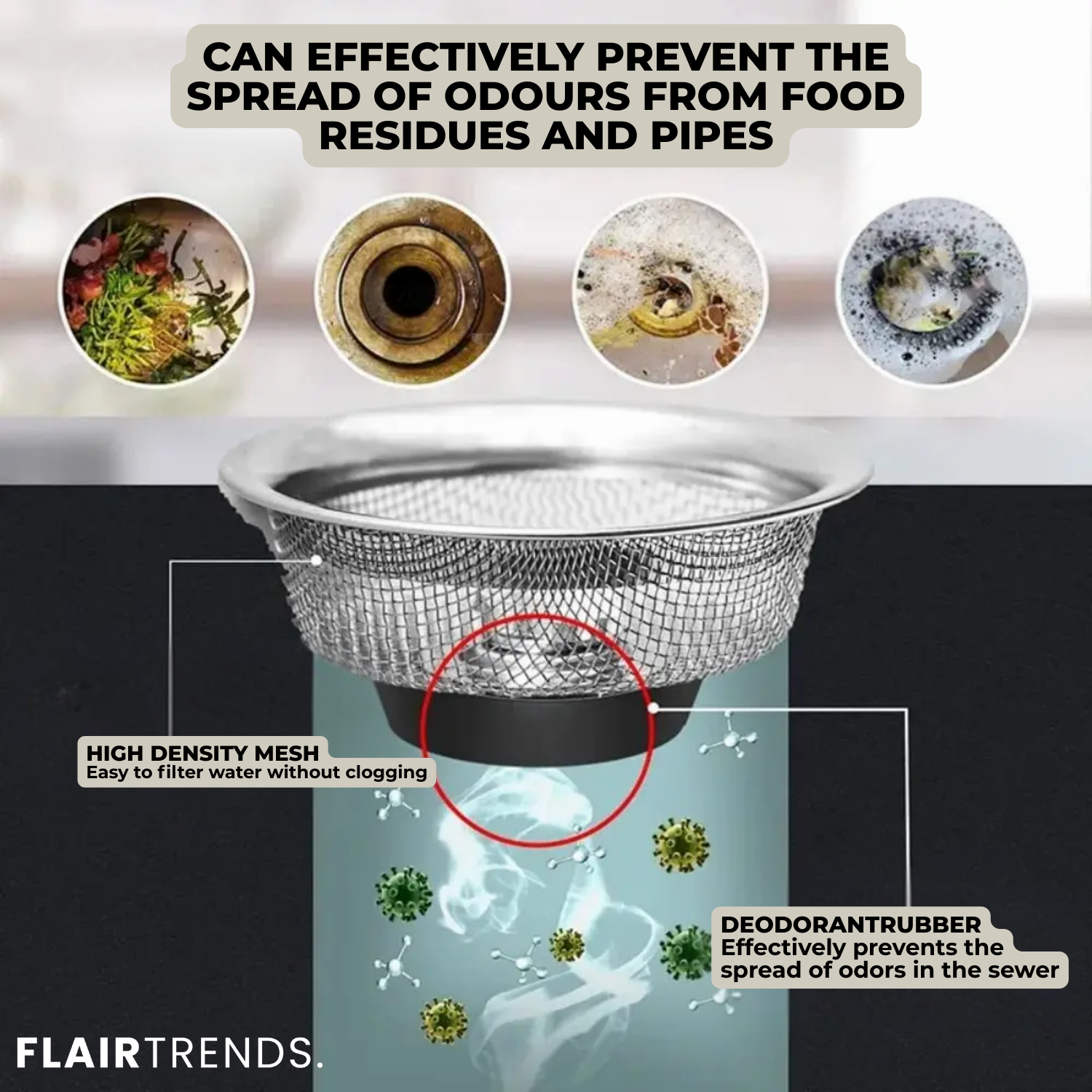 1+1 FREE | SinkStrainer – Prevent Clogs & Protect Your Drain!