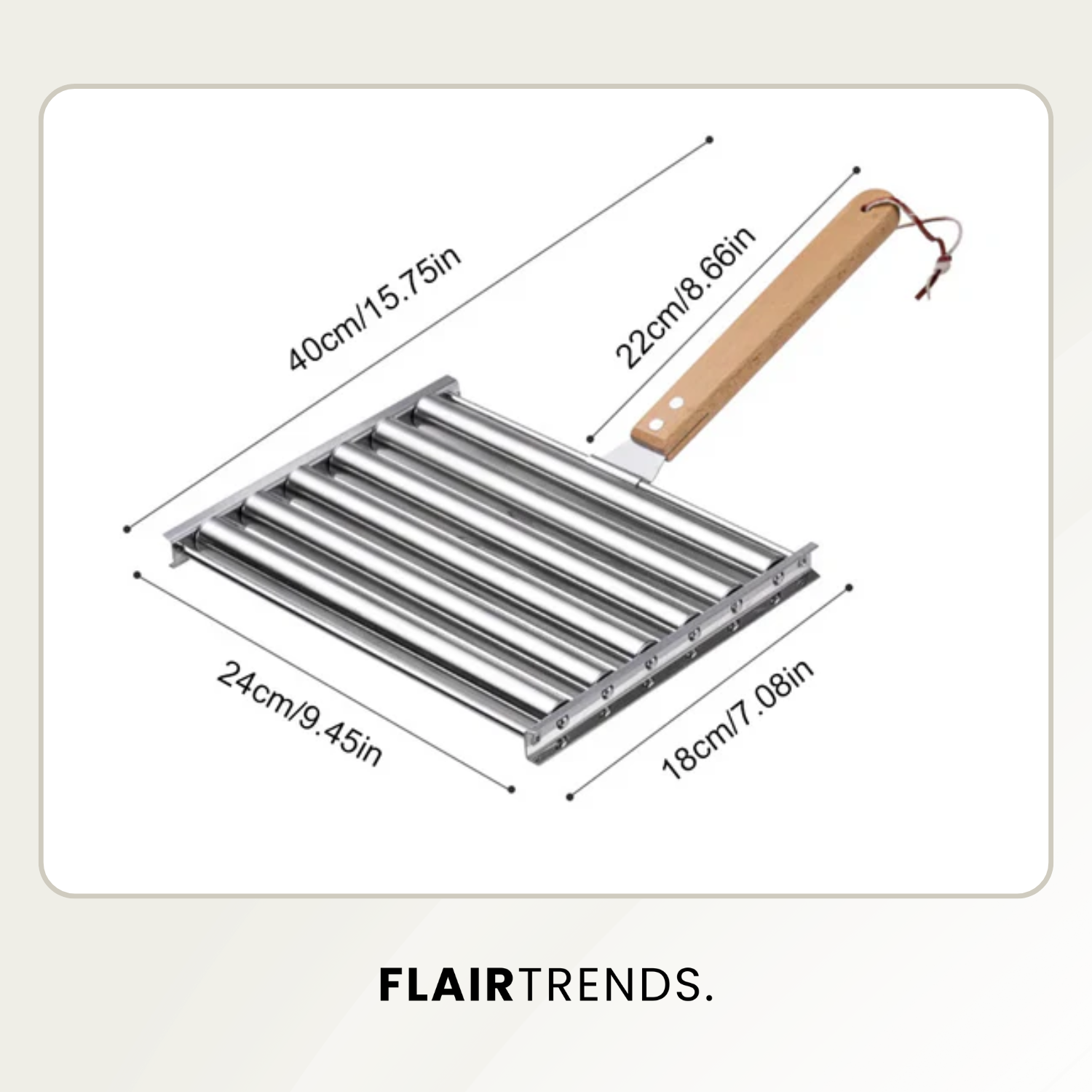 GrillRoll – For Evenly Grilled Sausages with a Comfortable Handle