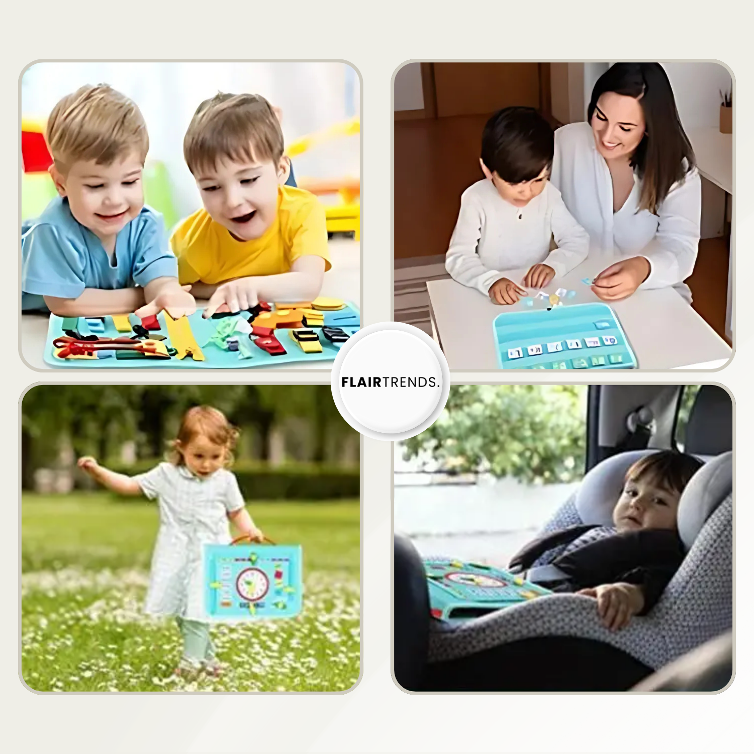 SkillFun – Montessori Busy Book for Early Learning & Fun