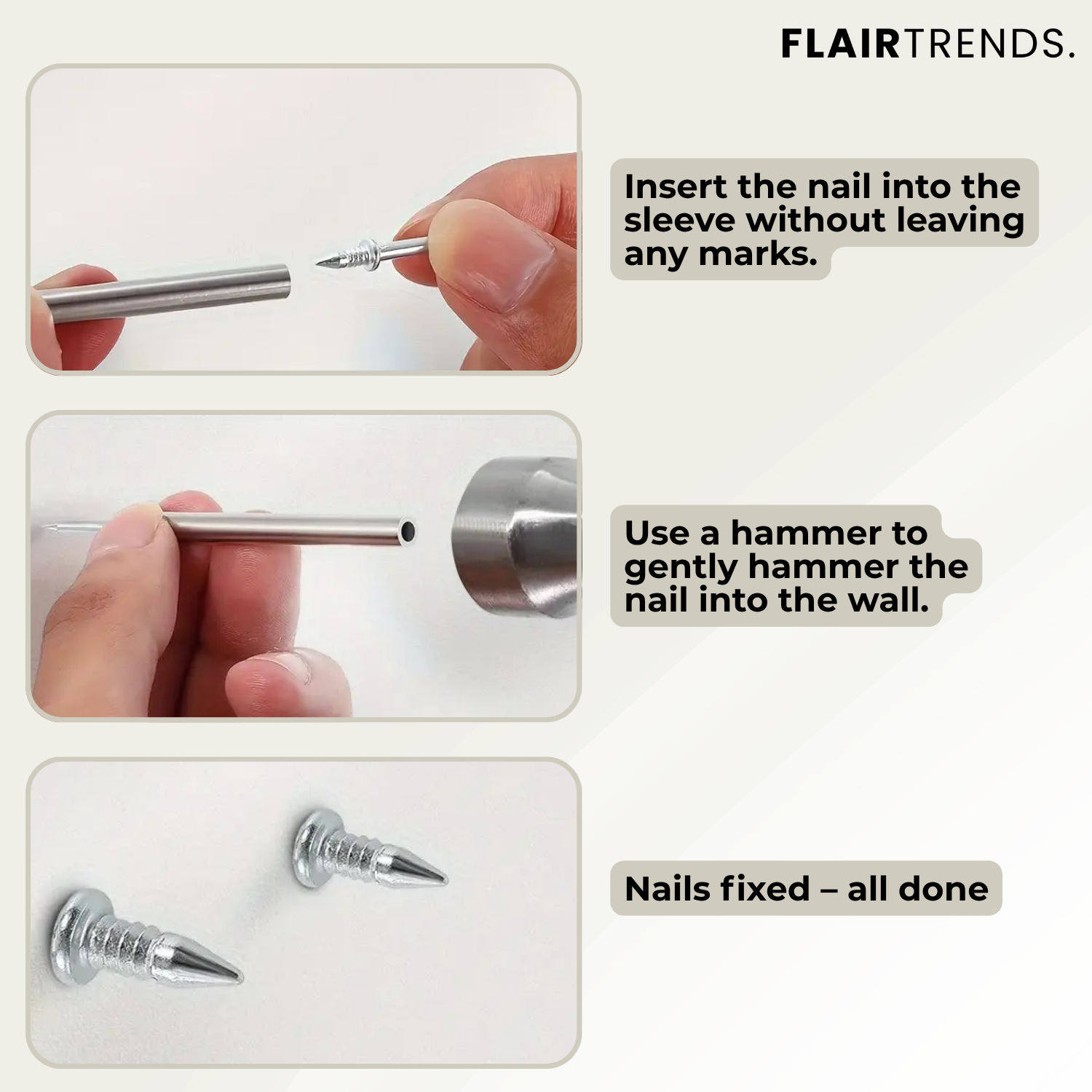 50+50 FREE | NoMark – Fast, Strong Trim Mounting Without Drilling or Damage!