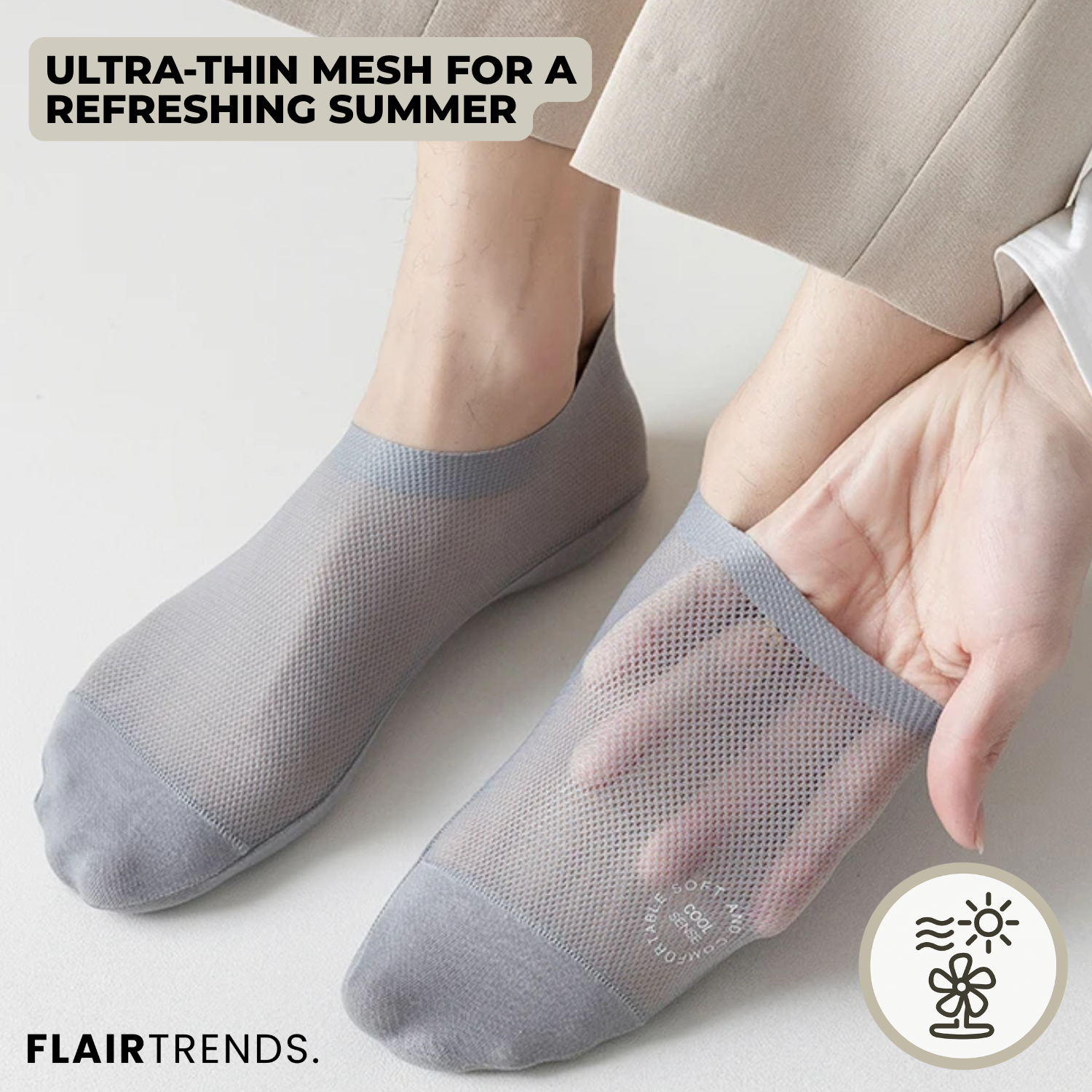 3+3 FREE | BareGrip – Invisible Socks That Actually Stay On