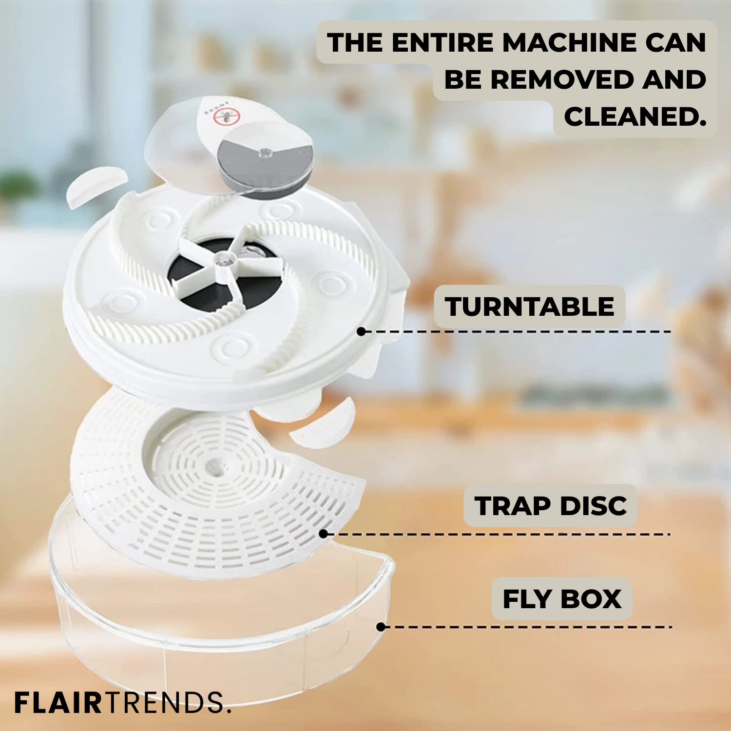 FlyFree – Silent & Chemical-Free Fly Trap