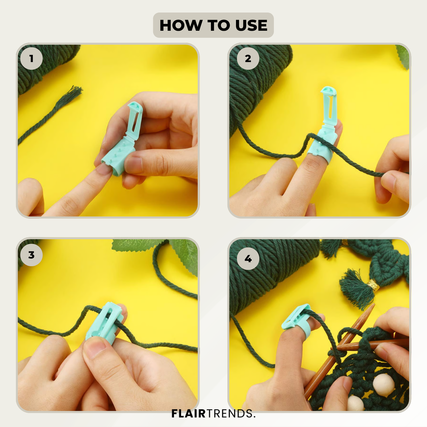2+3 FREE | EasyThread – The Yarn Guide Ring for Relaxed Knitting