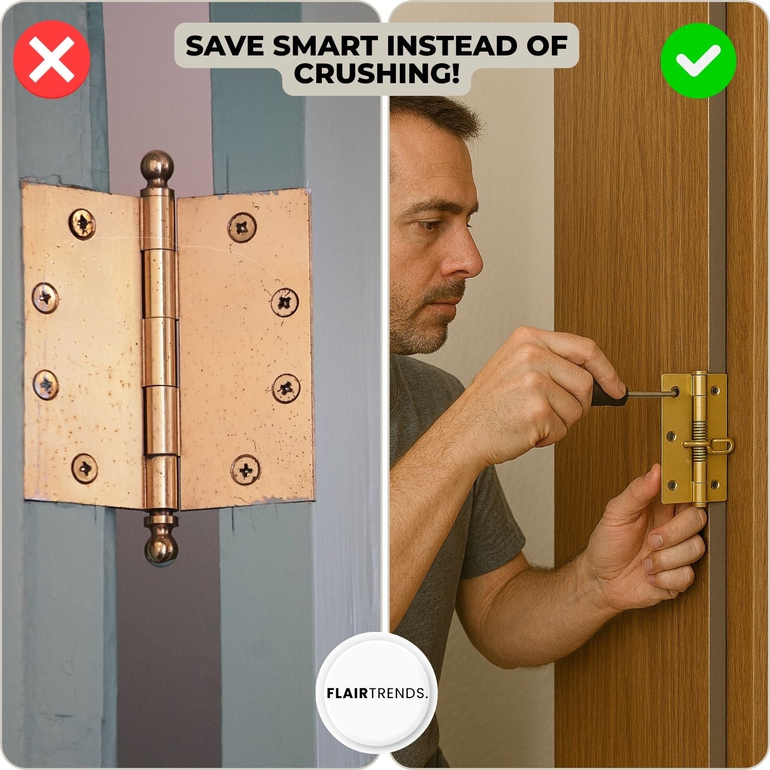 1+1 FREE | SwiftShut – Automatic Self-Closing Door Hinges