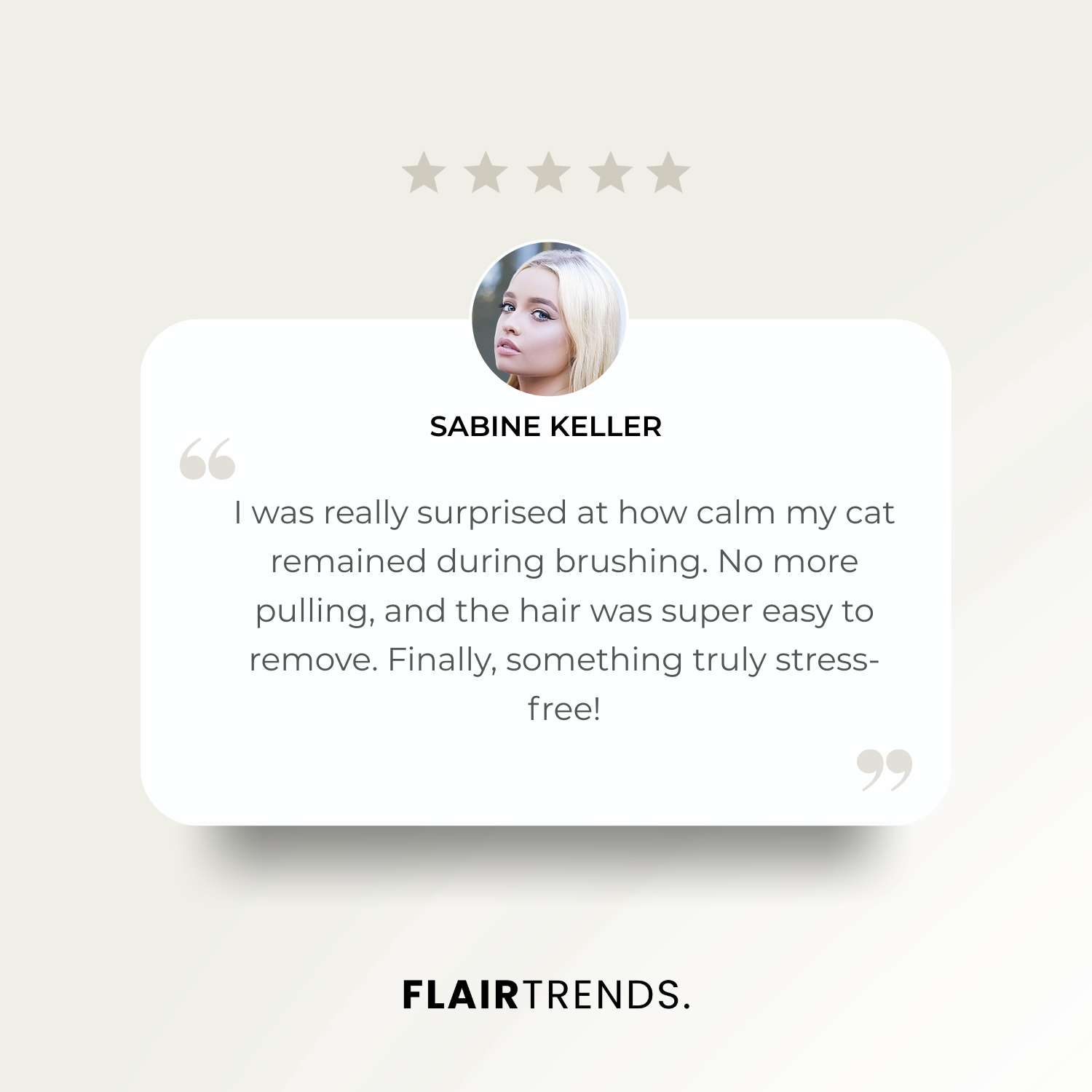 SteamCare – Shiny fur without pulling!