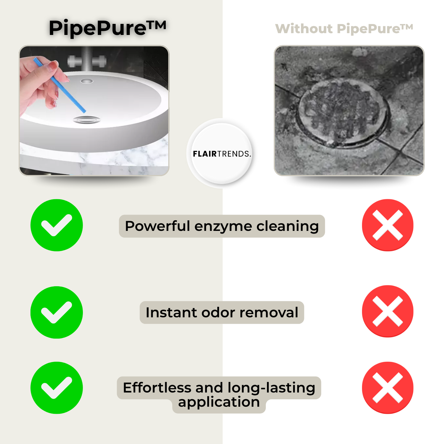 1+1 FREE | PipePure – Monthly Fresh Drains Without Clogs!