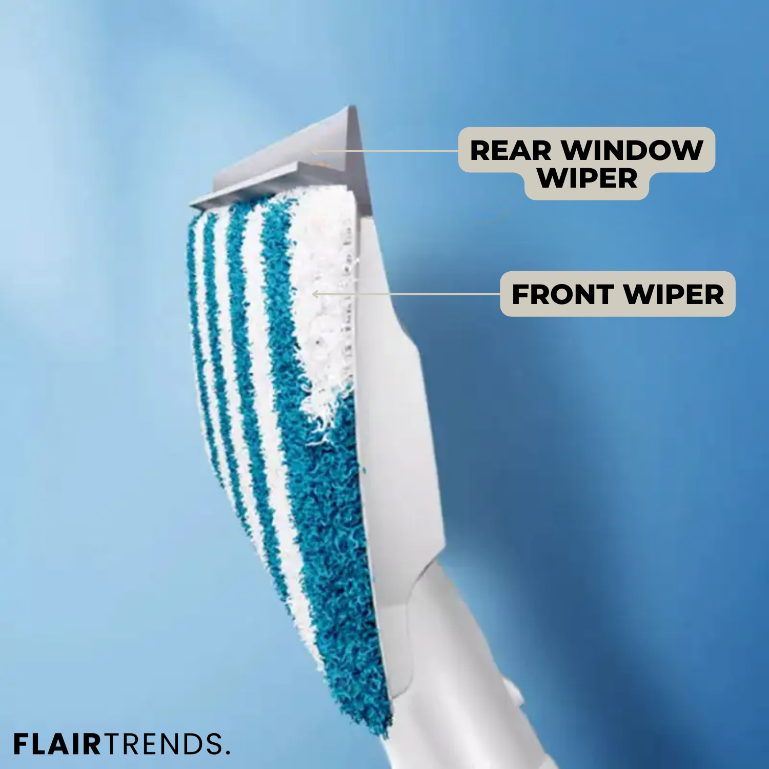 ShineSweep – Streak-Free Glass Cleaner – Dual Blade & Spray – Telescopic Handle