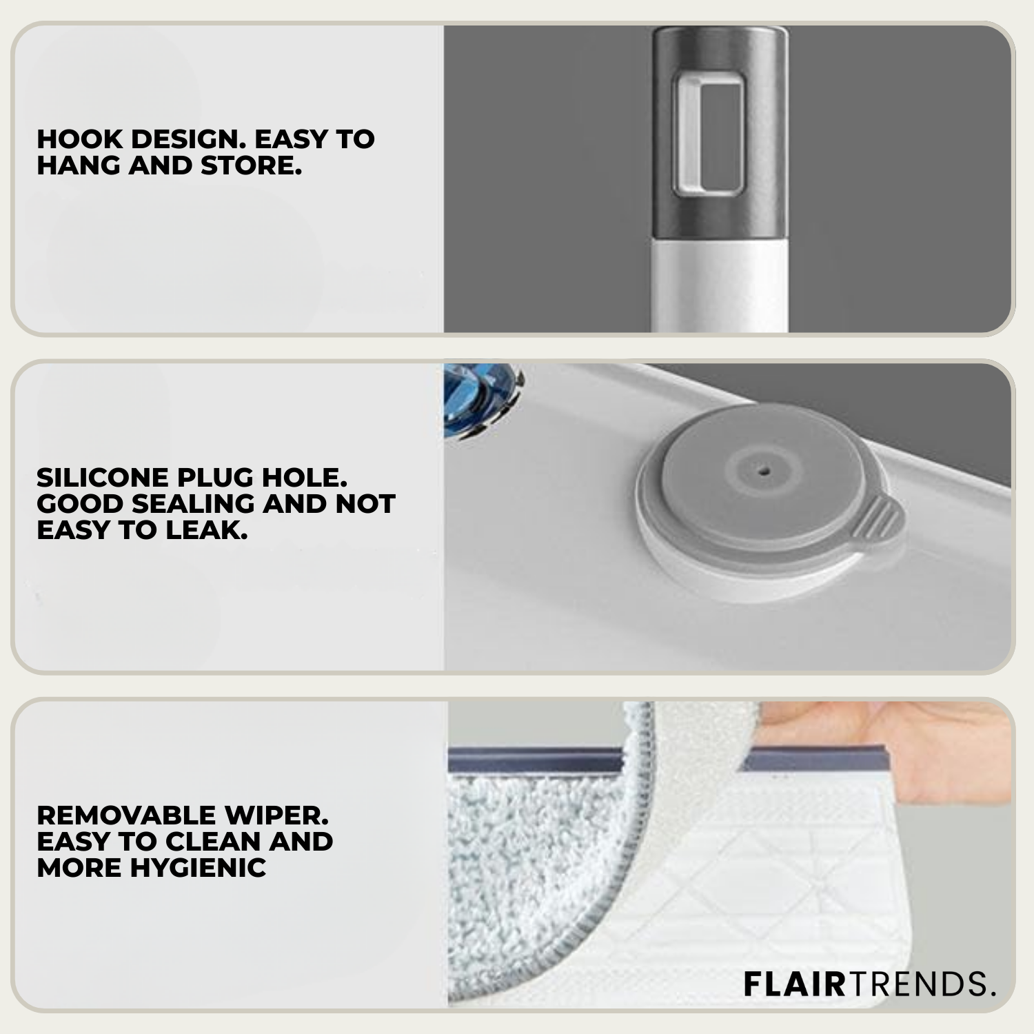 ShineSweep – Streak-Free Glass Cleaner – Dual Blade & Spray – Telescopic Handle