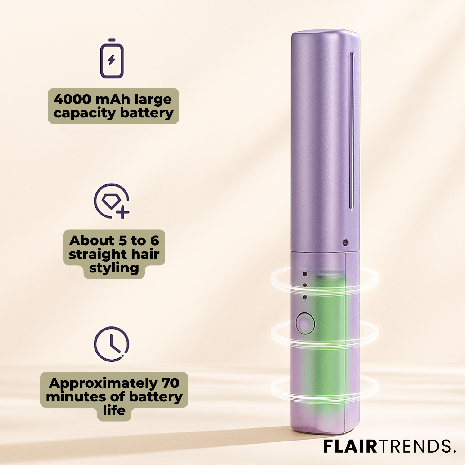 SmoothStyle – Portable Hair Straightener Comb