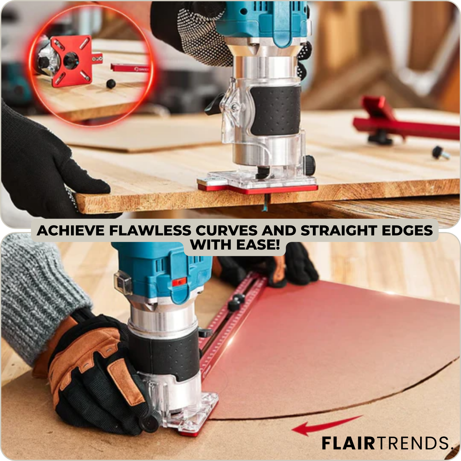 WoodMate – 3-in-1 Router Guide for Precision Woodworking