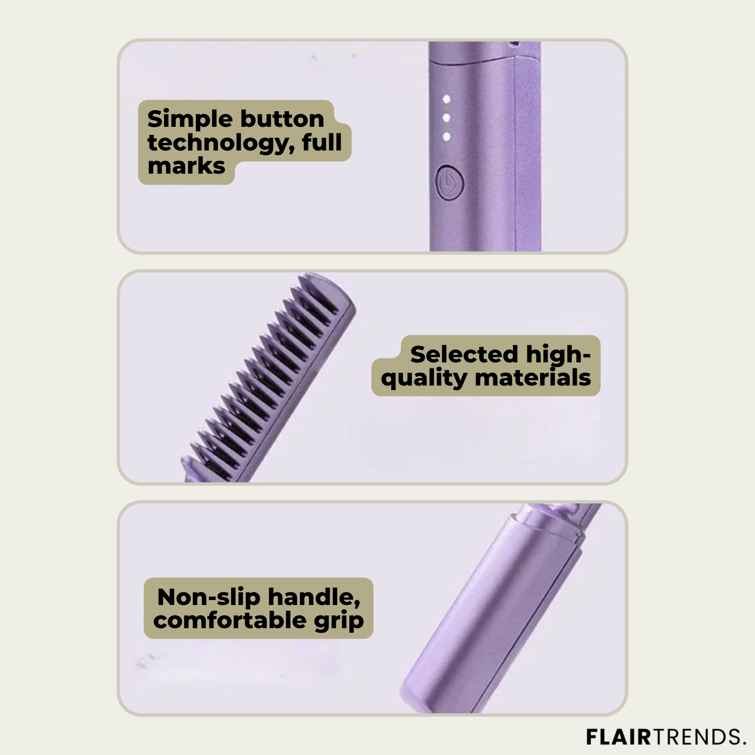 SmoothStyle – Portable Hair Straightener Comb