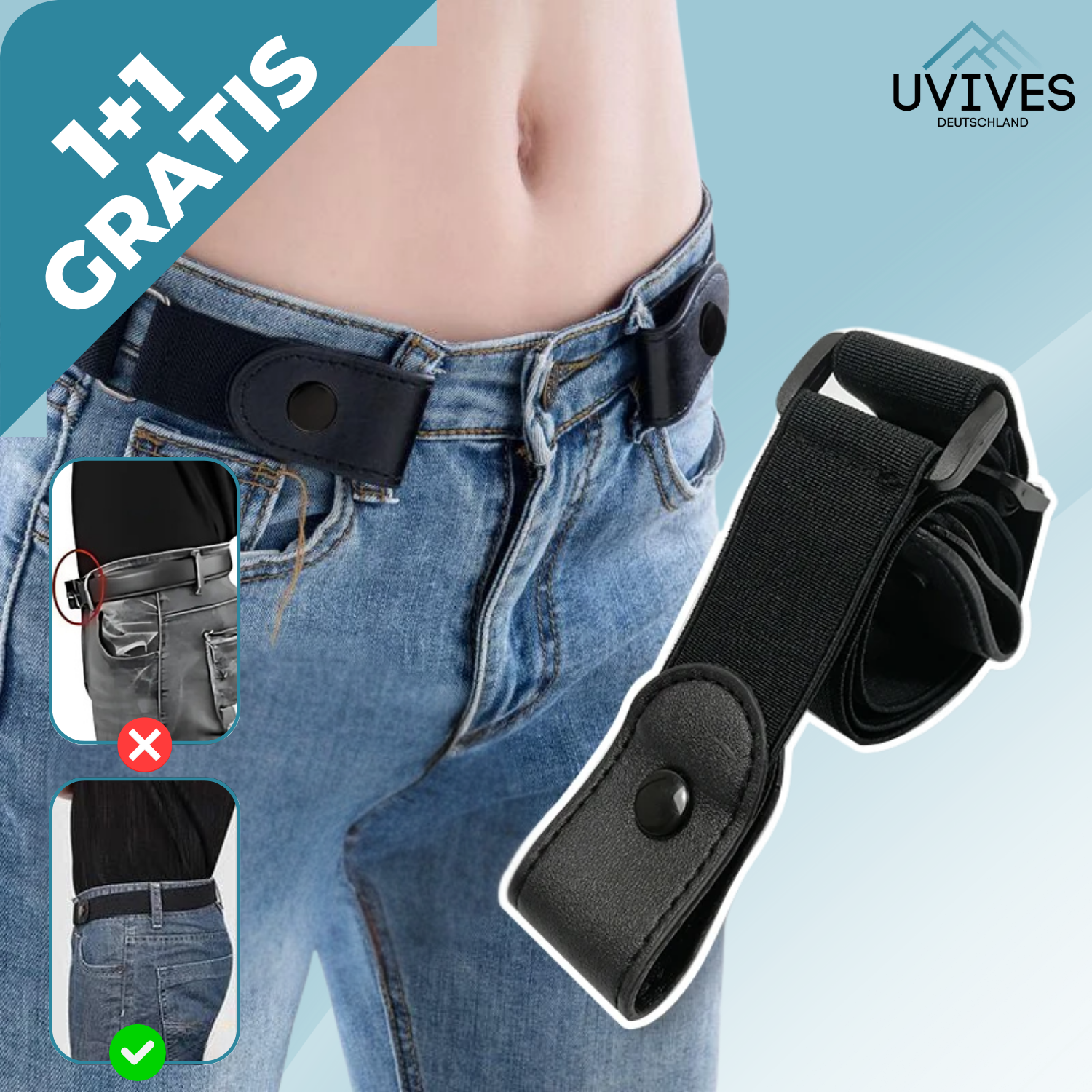 1+1 FREE | FlexiBelt – Invisible Comfort Without the Bulk!