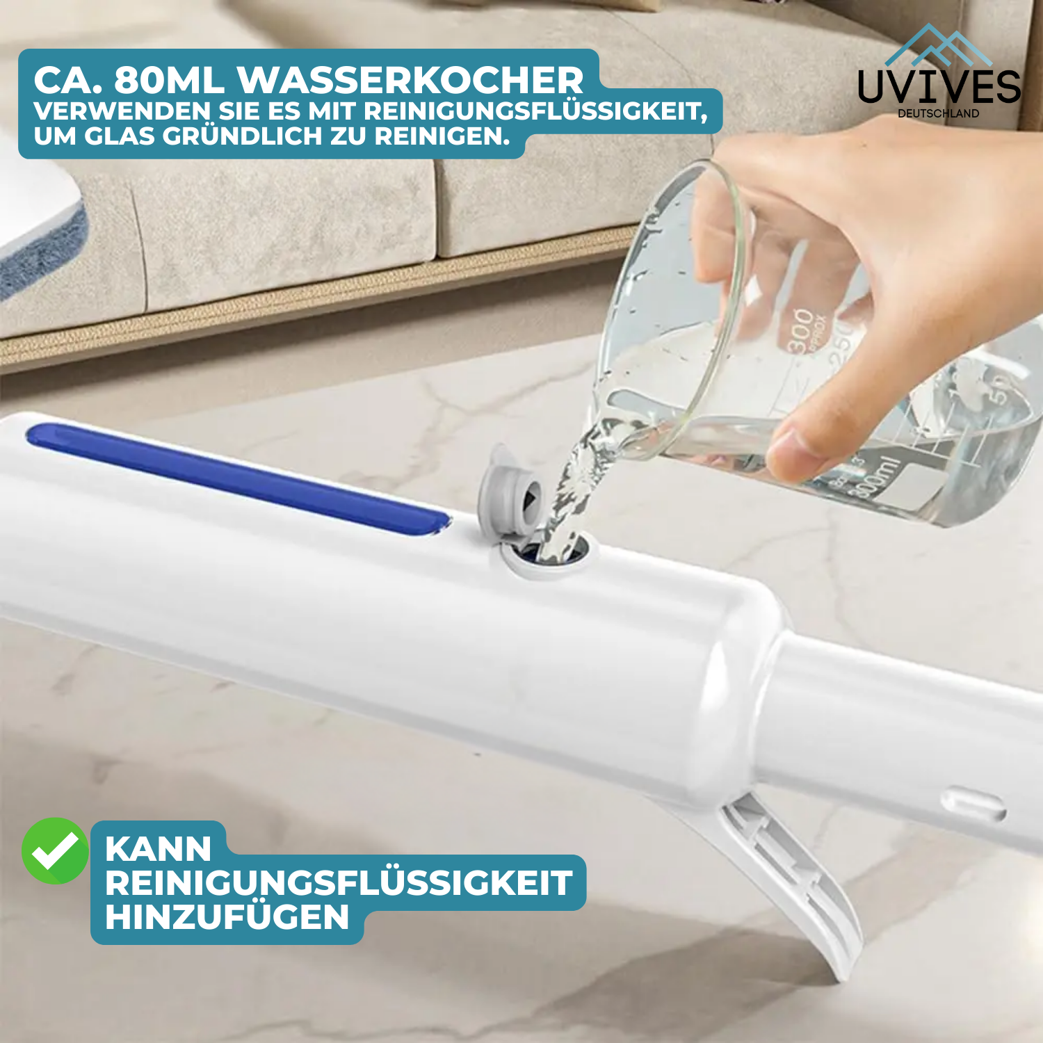 ShineSweep – Streak-Free Glass Cleaner – Dual Blade & Spray – Telescopic Handle