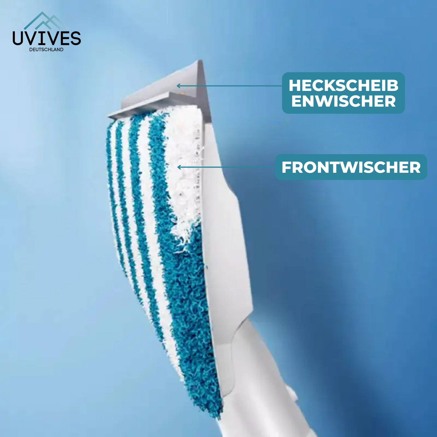 ShineSweep – Streak-Free Glass Cleaner – Dual Blade & Spray – Telescopic Handle