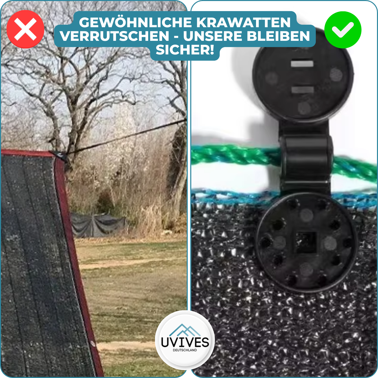 20+20 FREE | ShadeClips – The Simple Solution for Securely Attaching Shade Nets