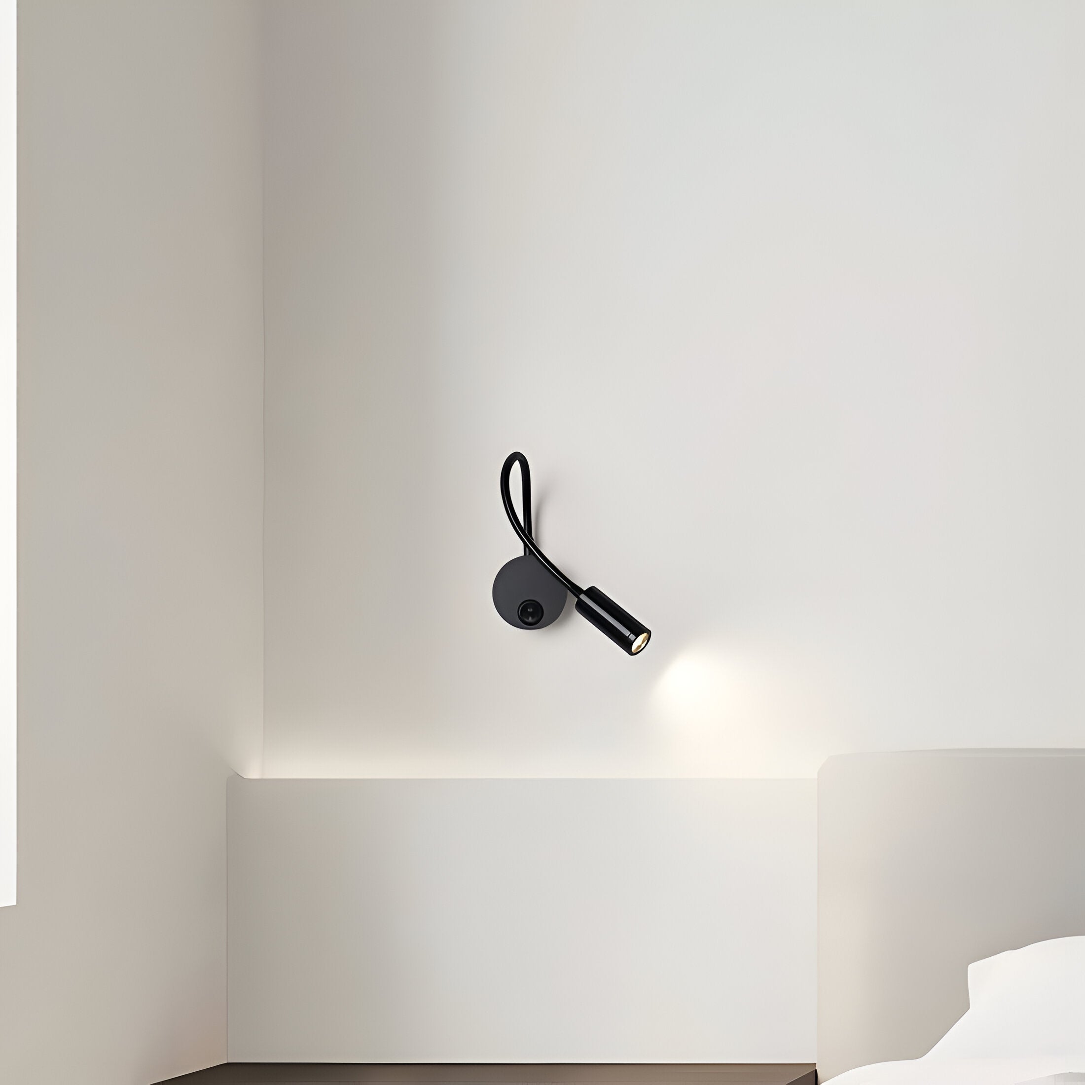 FlexiGlow – Stylish LED bedside lamp with flexible gooseneck