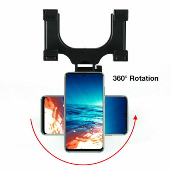ViewGrip 360 – The rearview mirror phone holder for a safe view and a firm grip!