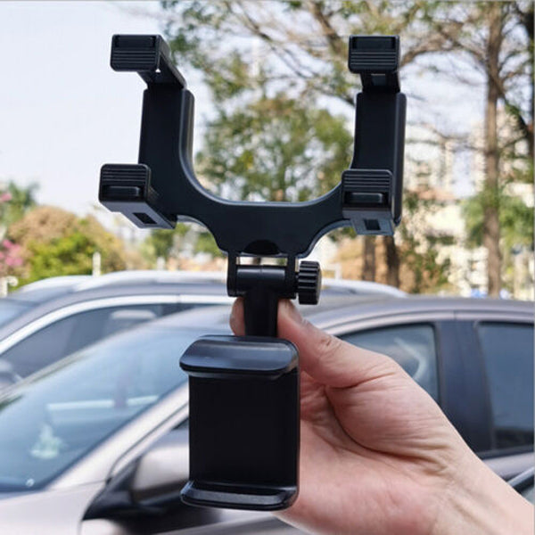 ViewGrip 360 – The rearview mirror phone holder for a safe view and a firm grip!