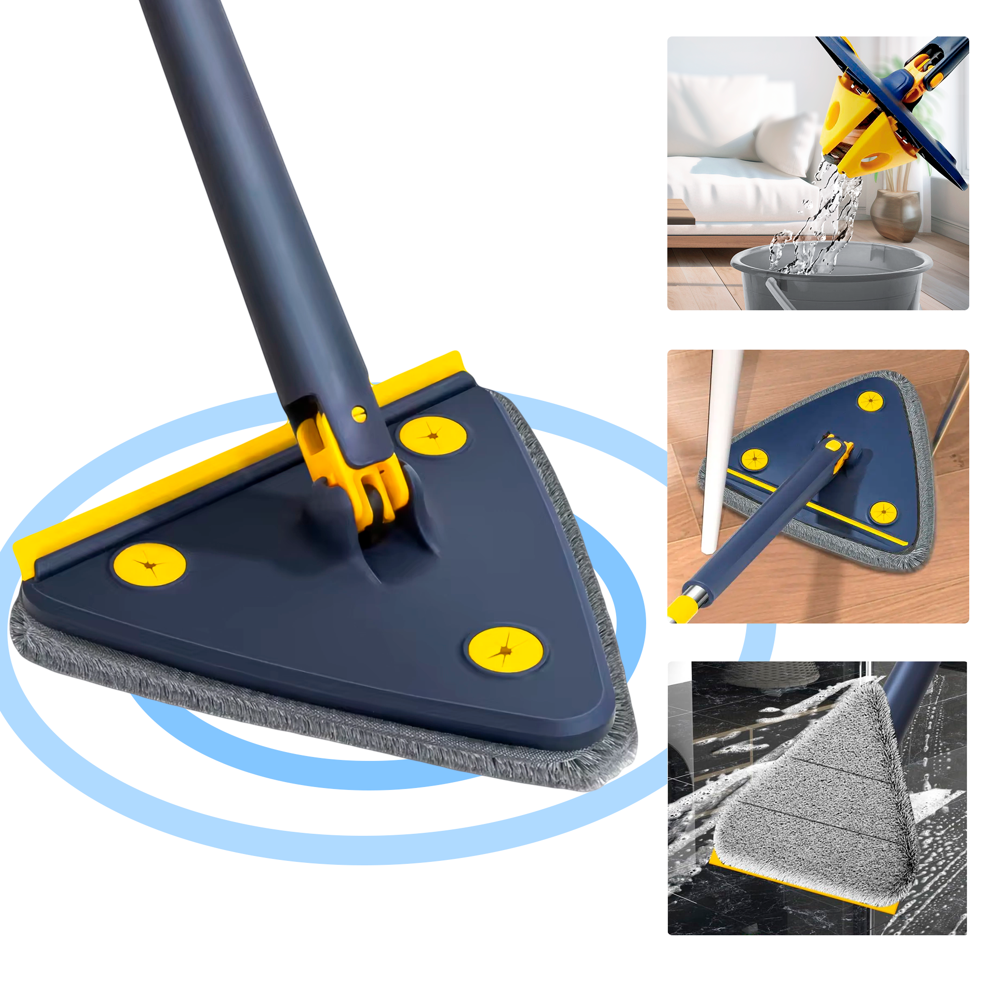 TriMop – Triangle Mop with Self-Cleaning System